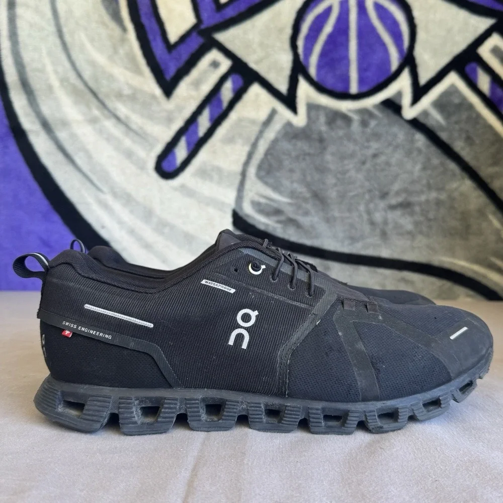 Size 13 - On Cloud 5 Men's Black‎ Running Athletic Shoes Sneakers 59.98986 Rough